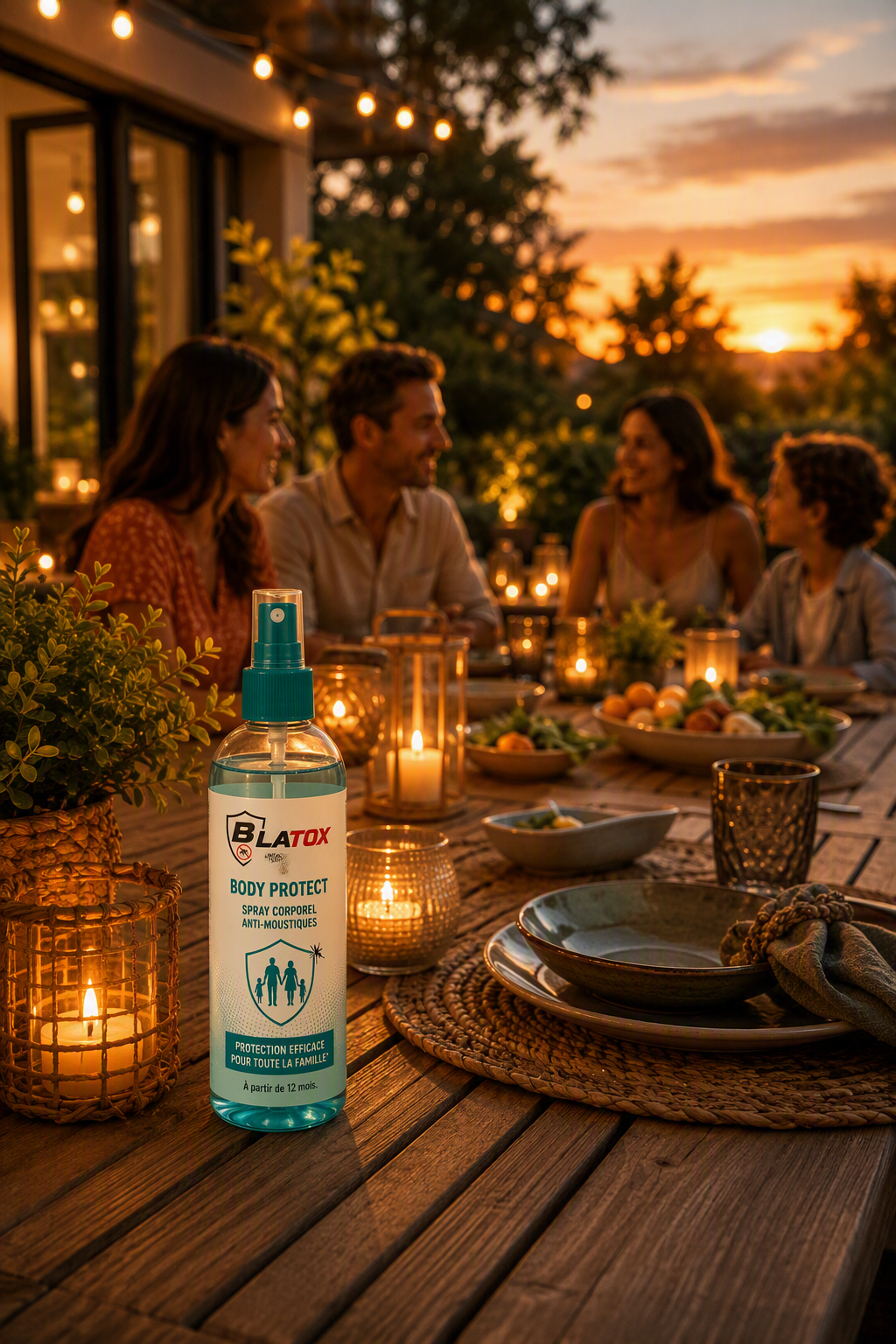 Blatox body protection spray for mosquito protection and outdoor family use, supporting Amalthe's insect protection portfolio and household pest control solutions. `