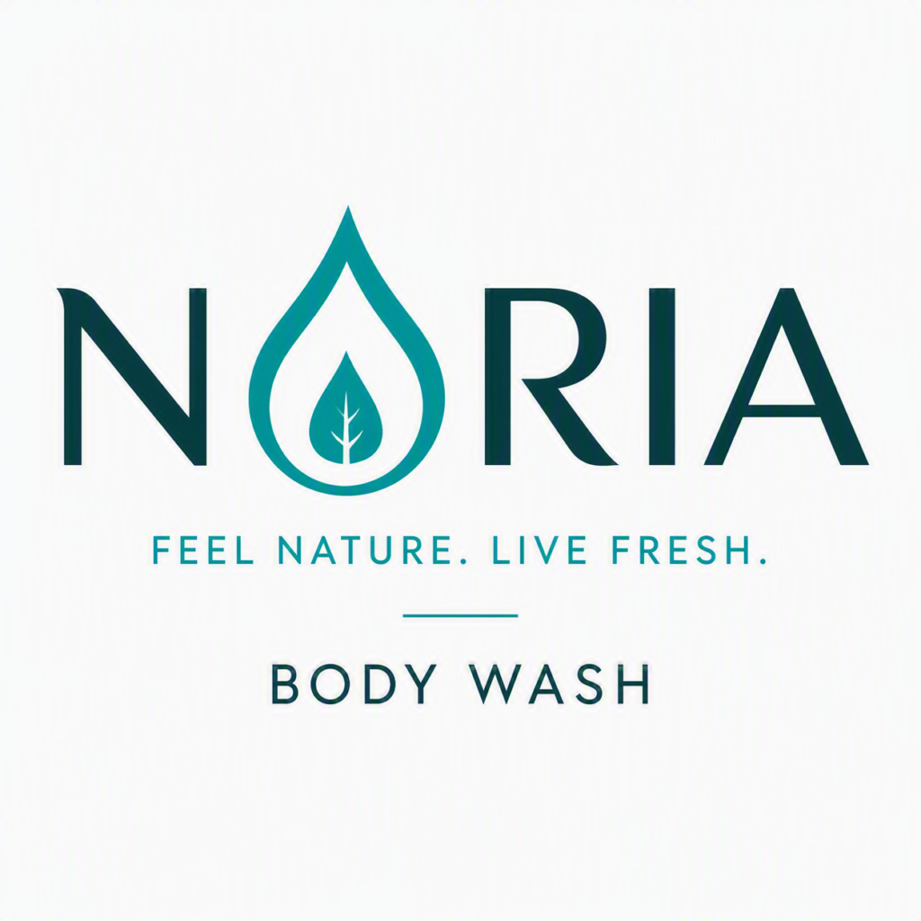 Noria body wash brand logo representing Amalthe's personal care portfolio and nature-inspired body wash collection.