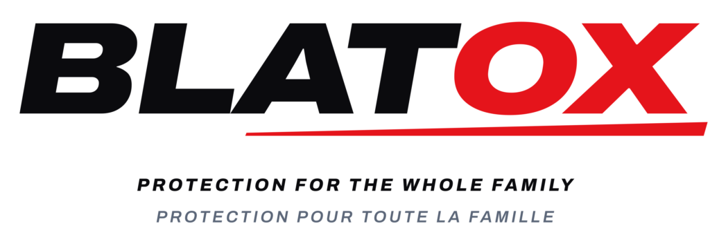 blatox logo tagline dark text
